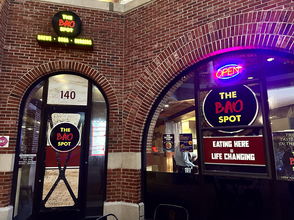 front of bao spot building with red brick